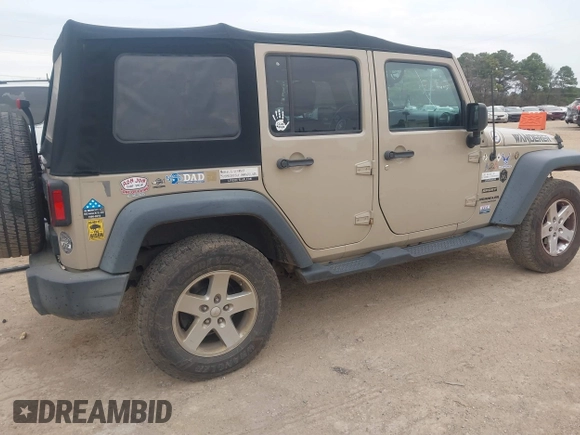 2016 Jeep Wrangler Unlimited Sport with VIN 1C4BJWDG9GL276069, listed as a IAAI auction lot 41618948 with 181,082 mi miles and . Bid and sale history available at DreamBid. Image 4.