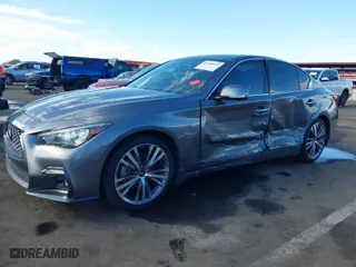 2022 Infiniti Q50 3.0t SIGNATURE EDITION with VIN JN1EV7CPXNM311849, listed as a IAAI auction lot 41358243 with 33,881 mi miles. Bid and sale history available at carsss.com. Image 6.