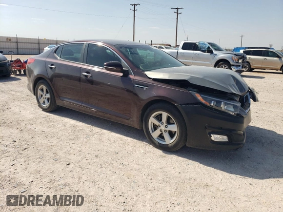 2014 Kia Optima LX with VIN 5XXGM4A76EG337882, listed as a Copart auction lot 53043565 with 98,142 mi miles and Salvage Title. Bid and sale history available at carsss.com. Image 4.