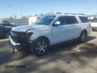 2024 Ford Expedition Max XLT z VIN 1FMJK1J89REA75543, wystawiony jako Copart lot #54784445 z przebiegiem Nie podano mil oraz Szkoda całkowita • Salvage title. Historia ofert i sprzedaży dostępna na DreamBid. Obrazek 1.