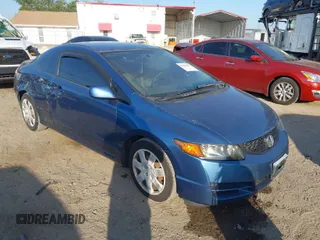 2009 Honda Civic Cpe LX with VIN 2HGFG12629H508784, listed as a IAAI auction lot 41936567 with 270,166 mi miles. Bid and sale history available at carsss.com. Image 1.