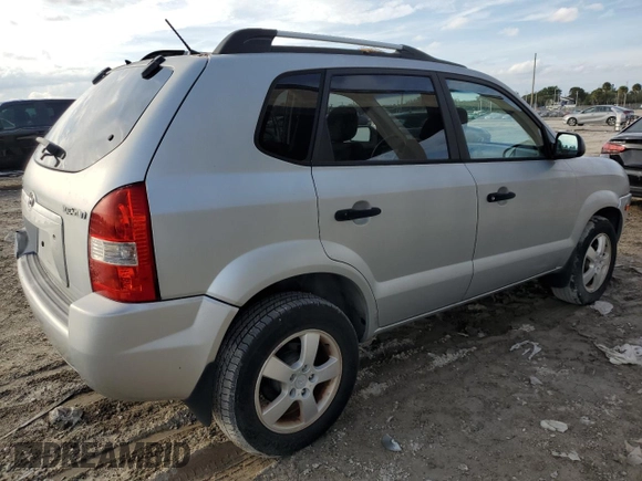 2007 Hyundai Tucson GLS with VIN KM8JM12B17U617967, listed as a Copart auction lot 77712514 with 164,191 mi miles and Clean Title. Bid and sale history available at carsss.com. Image 3.
