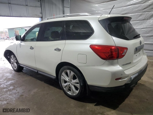 2018 Nissan Pathfinder SV with VIN 5N1DR2MM8JC606268, listed as a Copart auction lot 48421475 with 63,021 mi miles and Salvage Title. Bid and sale history available at carsss.com. Image 2.