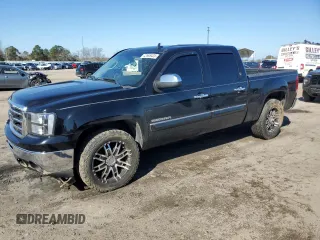 2012 GMC Sierra 1500 SLE with VIN 3GTP1VE06CG160322, listed as a Copart auction lot 43588425 with 186,522 mi miles and Salvage title. Bid and sale history available at DreamBid. Image 1.