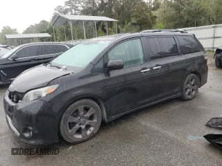 2014 Toyota Sienna SE with VIN 5TDXK3DC5ES429184, listed as a Copart auction lot 50775645 with 134,729 mi miles and Salvage Title. Bid and sale history available at carsss.com. Image 1.