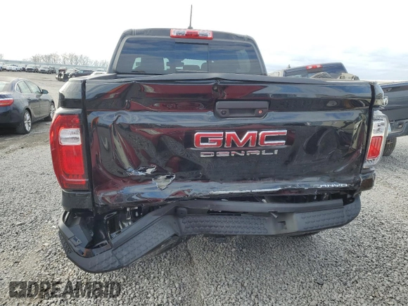 2024 GMC Canyon 4WD Denali with VIN 1GTP6FEK0R1122116, listed as a Copart auction lot 85778664 with 2,834 mi miles and Salvage Title. Bid and sale history available at carsss.com. Image 6.