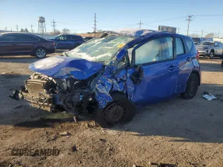 2017 Nissan Note S Plus with VIN 3N1CE2CP0HL377884, listed as a Copart auction lot 87550415 with Not provided miles and Salvage title. Bid and sale history available at DreamBid. Image 1.