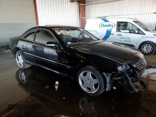 2001 Mercedes-Benz CL-Class with VIN WDBPJ78JX1A010532, listed as a Copart auction lot 85134304 with 0 mi miles and Salvage Title. Bid and sale history available at carsss.com. Image 4.