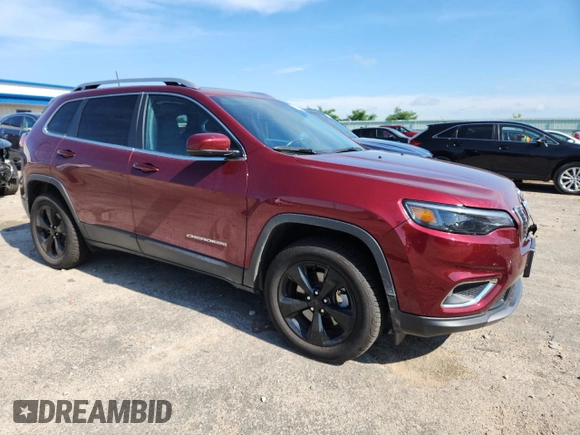 2020 Jeep Cherokee Limited with VIN 1C4PJMDX5LD621211, listed as a Copart auction lot 61768445 with 55,510 mi miles and Salvage title. Bid and sale history available at DreamBid. Image 4.