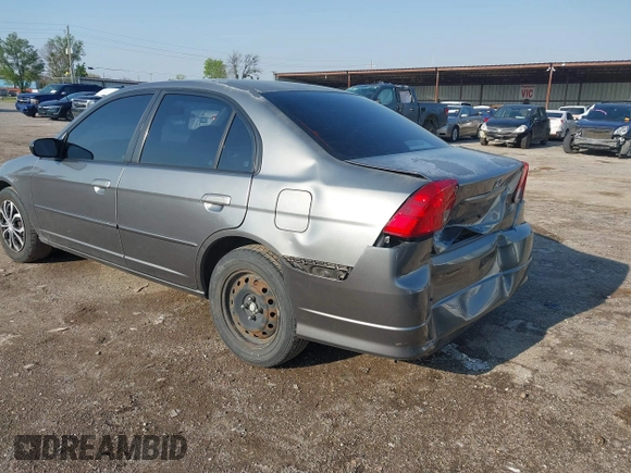 2004 Honda Civic LX with VIN 2HGES16504H634808, listed as a IAAI auction lot 41974085 with 201,392 mi miles. Bid and sale history available at carsss.com. Image 3.