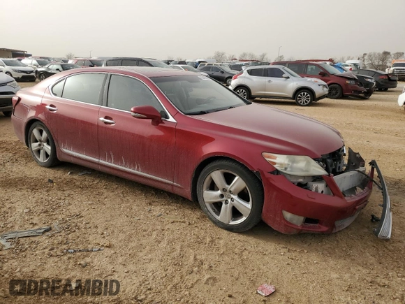 2011 Lexus LS 460 L with VIN JTHGL5EF5B5042720, listed as a Copart auction lot 46445965 with 154,801 mi miles and Salvage Title. Bid and sale history available at DreamBid. Image 4.
