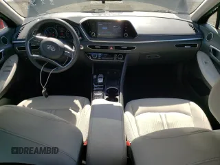 2020 Hyundai Sonata Hybrid Blue with VIN KMHL24JJ1LA009614, listed as a Copart auction lot 48516895 with 35,776 mi miles and Salvage Title. Bid and sale history available at carsss.com. Image 8.