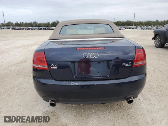 2007 Audi A4 2.0T с VIN WAUDF48H57K026025, выставлен на аукционе Copart как лот 78728964 с пробегом 109 012 миль миль и Списание • Salvage title. История ставок и продаж доступна на DreamBid. Изображение 6.