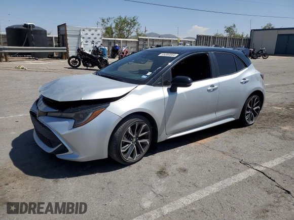 2021 Toyota Corolla Hatchback XSE with VIN JTNC4MBE2M3123882, listed as a Copart auction lot 65080864 with 44,429 mi miles and Salvage Title. Bid and sale history available at carsss.com. Image 1.