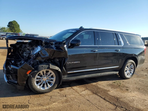 2022 GMC Yukon XL SLT with VIN 1GKS2GKD3NR189584, listed as a Copart auction lot 72789014 with 95,287 mi miles and Salvage Title. Bid and sale history available at carsss.com. Image 1.