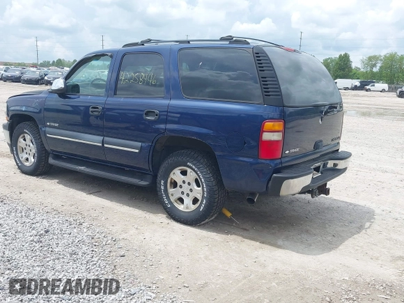 2002 Chevrolet Tahoe LT z VIN 1GNEC13Z52R284289, wystawiony jako IAAI lot #42258446 z przebiegiem 194 503 mil mil oraz . Historia ofert i sprzedaży dostępna na DreamBid. Obrazek 3.