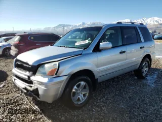 2005 Honda Pilot EX-L with VIN 5FNYF18555B044138, listed as a Copart auction lot 43066385 with 220,709 mi miles and Salvage Title. Bid and sale history available at carsss.com. Image 1.