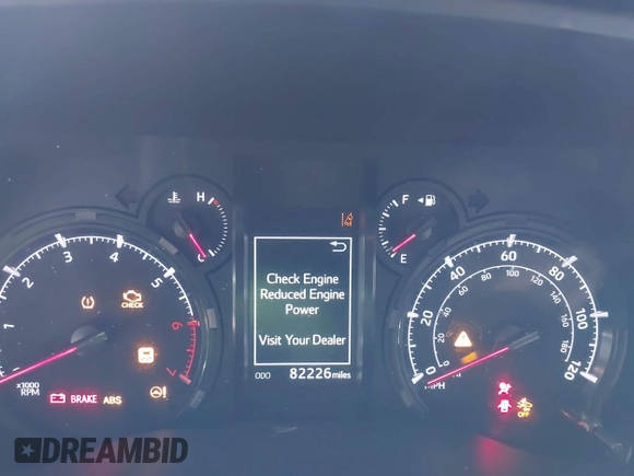 2021 Toyota 4Runner SR5 with VIN JTEMU5JR3M5893415, listed as a IAAI auction lot 41531818 with 82,226 mi miles and . Bid and sale history available at DreamBid. Image 7.