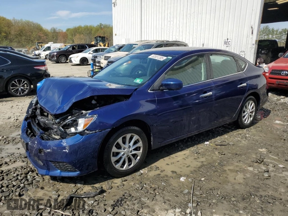 2018 Nissan Sentra SV with VIN 3N1AB7AP5JL656317, listed as a Copart auction lot 53551205 with 83,292 mi miles and Salvage Title. Bid and sale history available at carsss.com. Image 1.