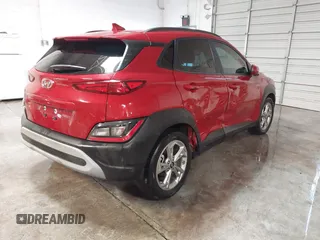 2022 Hyundai Kona SEL with VIN KM8K32AB7NU891234, listed as a IAAI auction lot 41329880 with 20,486 mi miles. Bid and sale history available at carsss.com. Image 4.