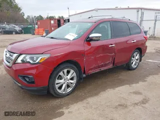 2018 Nissan Pathfinder S with VIN 5N1DR2MM6JC626843, listed as a IAAI auction lot 41673416 with 135,338 mi miles. Bid and sale history available at carsss.com. Image 18.