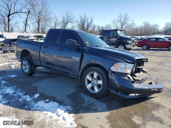 2019 Ram 1500 Classic Express with VIN 1C6RR7FG3KS502767, listed as a Copart auction lot 88246415 with 92,577 mi miles and Salvage Title. Bid and sale history available at carsss.com. Image 4.
