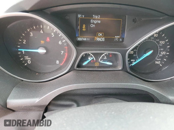 2017 Ford Escape Titanium with VIN 1FMCU0J95HUB96659, listed as a Copart auction lot 54053775 with 69,744 mi miles and Salvage Title. Bid and sale history available at DreamBid. Image 9.