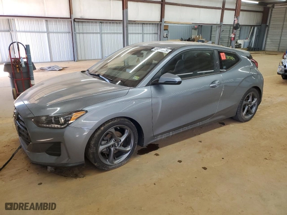 2019 Hyundai Veloster 2.0 Premium with VIN KMHTG6AF9KU012802, listed as a Copart auction lot 46091975 with 0 mi miles and Salvage Title. Bid and sale history available at carsss.com. Image 1.