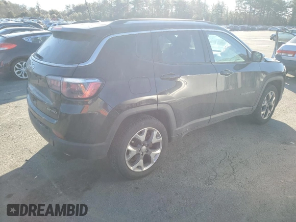 2018 Jeep Compass Limited with VIN 3C4NJDCB0JT245828, listed as a Copart auction lot 43236845 with 66,330 mi miles and Salvage Title. Bid and sale history available at DreamBid. Image 3.