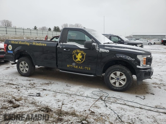2019 Ford F-150 XL with VIN 1FTMF1E50KKC81427, listed as a Copart auction lot 41567105 with Not provided miles and Salvage title. Bid and sale history available at DreamBid. Image 4.