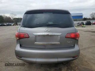 2012 Infiniti QX56 8-passenger with VIN JN8AZ2ND4C9715207, listed as a Copart auction lot 43283955 with 191,935 mi miles and Salvage title. Bid and sale history available at DreamBid. Image 6.