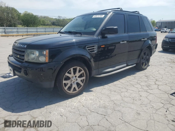 2007 Land Rover Range Rover Sport HSE with VIN SALSF25487A983814, listed as a Copart auction lot 53073785 with 189,850 mi miles and Salvage Title. Bid and sale history available at DreamBid. Image 1.