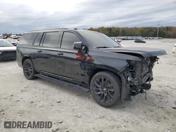 2022 Cadillac Escalade ESV Sport Platinum with VIN 1GYS4RKL5NR333865, listed as a Copart auction lot 80776844 with 71,297 mi miles and Salvage title. Bid and sale history available at DreamBid. Image 4.