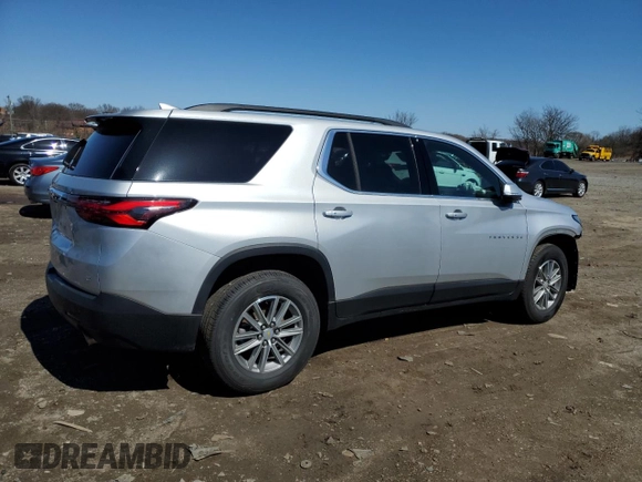 2022 Chevrolet Traverse LT Cloth with VIN 1GNEVGKW7NJ116290, listed as a Copart auction lot 50272815 with 93,140 mi miles and Non Repairable. Bid and sale history available at carsss.com. Image 3.