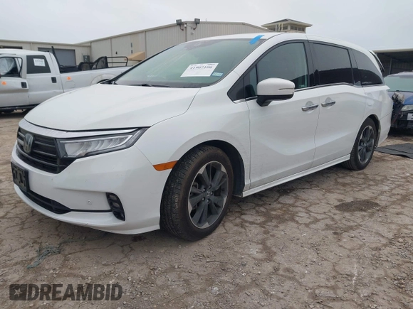 2022 Honda Odyssey Elite z VIN 5FNRL6H96NB039950, wystawiony jako IAAI lot #41907106 z przebiegiem 67 490 mil mil oraz . Historia ofert i sprzedaży dostępna na DreamBid. Obrazek 2.