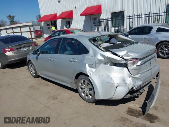 2021 Toyota Corolla LE with VIN 5YFEPMAE2MP166647, listed as a IAAI auction lot 41670097 with 143,557 mi miles. Bid and sale history available at carsss.com. Image 3.