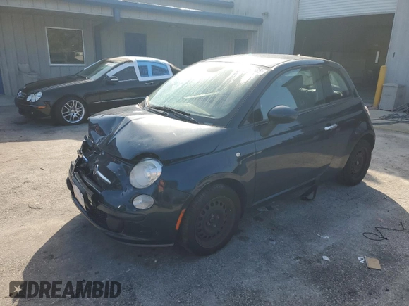 2013 FIAT 500 Pop with VIN 3C3CFFAR8DT742803, listed as a Copart auction lot 43484505 with 105,765 mi miles and Non Repairable. Bid and sale history available at carsss.com. Image 1.