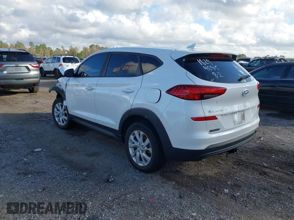 2019 Hyundai Tucson SE with VIN KM8J2CA48KU951829, listed as a IAAI auction lot 41261166 with 100,533 mi miles. Bid and sale history available at carsss.com. Image 3.