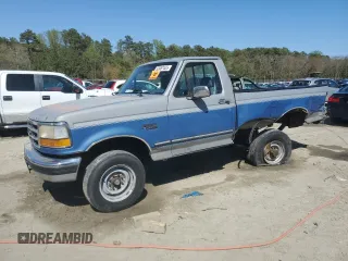 1993 Ford F-250 with VIN 2FTHF25H2PCA20717, listed as a Copart auction lot 53087425 with 246,044 mi miles and Salvage Title. Bid and sale history available at carsss.com. Image 1.