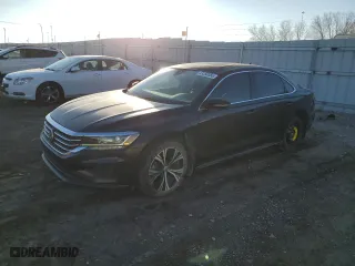 2020 Volkswagen Passat 2.0T SEL with VIN 1VWCA7A30LC019398, listed as a Copart auction lot 43350555 with 139,382 mi miles and Salvage Title. Bid and sale history available at carsss.com. Image 1.