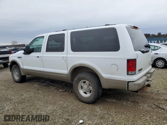 2000 Ford Excursion Limited with VIN 1FMNU42L0YEA46544, listed as a Copart auction lot 86452874 with 187,130 mi miles and Clean title. Bid and sale history available at DreamBid. Image 2.