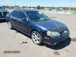 2002 Nissan Maxima GXE with VIN JN1DA31D92T408633, listed as a IAAI auction lot 42804201 with 199,403 mi miles and . Bid and sale history available at DreamBid. Image 1.