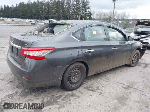 2015 Nissan Sentra SV with VIN 3N1AB7AP6FY315146, listed as a IAAI auction lot 41714136 with 126,687 mi miles and . Bid and sale history available at DreamBid. Image 4.