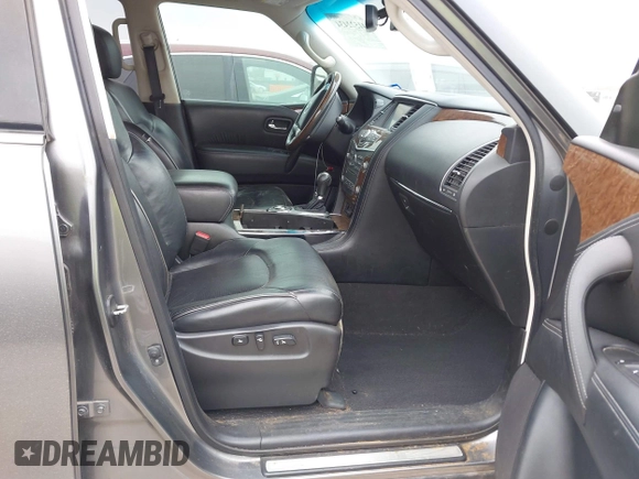 2015 Infiniti QX80 with VIN JN8AZ2NF1F9571315, listed as a IAAI auction lot 41522434 with 166,947 mi miles. Bid and sale history available at carsss.com. Image 5.