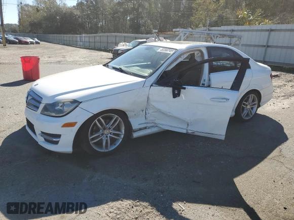 2013 Mercedes-Benz C-Class C 250 Sport with VIN WDDGF4HB3DR253122, listed as a Copart auction lot 49396745 with 199,409 mi miles and Salvage Title. Bid and sale history available at carsss.com. Image 1.