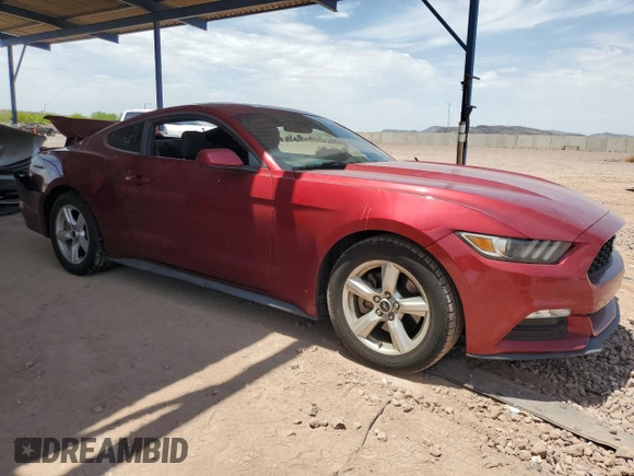 2017 Ford Mustang V6 with VIN 1FA6P8AM3H5257406, listed as a Copart auction lot 63330435 with Not provided miles and Salvage title. Bid and sale history available at DreamBid. Image 4.