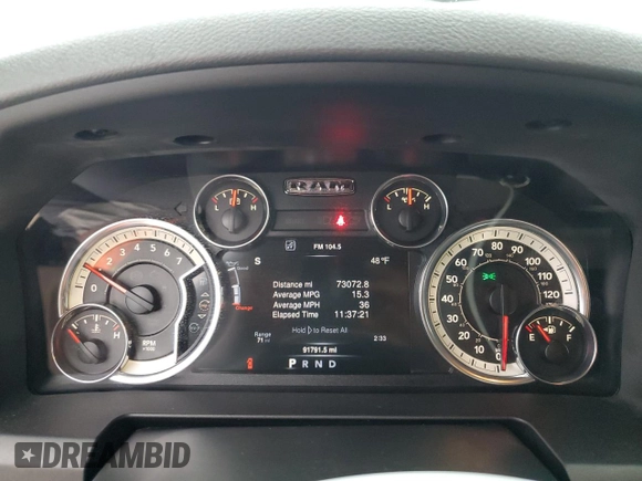 2016 Ram 1500 Big Horn with VIN 1C6RR6LT3GS319601, listed as a Copart auction lot 44123045 with 91,791 mi miles and Clean Title. Bid and sale history available at carsss.com. Image 9.