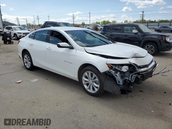 2025 Chevrolet Malibu LT with VIN 1G1ZD5ST7SF131306, listed as a Copart auction lot 53974955 with 12,347 mi miles and Clean Title. Bid and sale history available at DreamBid. Image 4.
