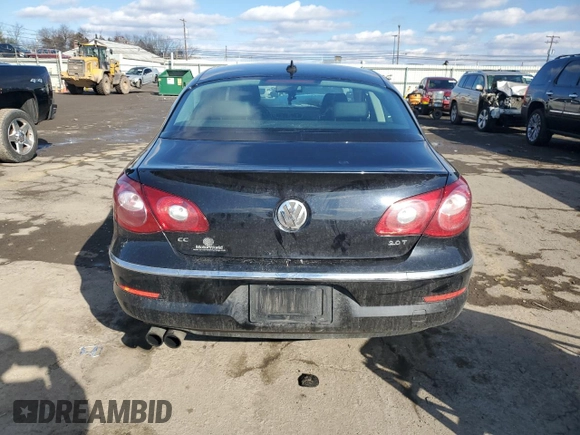 2012 Volkswagen CC Sport PZEV with VIN WVWNP7AN0CE522347, listed as a Copart auction lot 44736245 with 0 mi miles and Salvage Title. Bid and sale history available at carsss.com. Image 6.