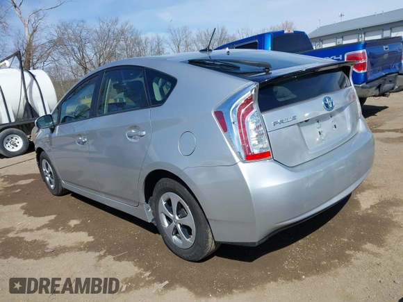 2012 Toyota Prius One with VIN JTDKN3DU6C5438120, listed as a IAAI auction lot 41845598 with 102,643 mi miles and . Bid and sale history available at carsss.com. Image 3.